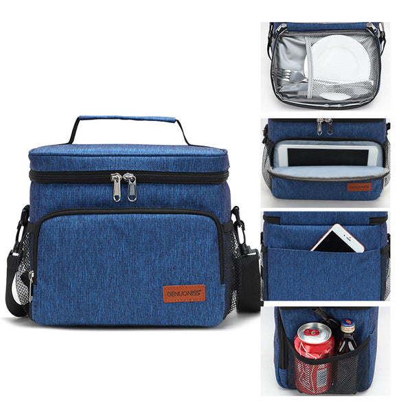 Large-Capacity Portable Insulated Lunch Bag – Perfect for Office Workers & Outdoor Use