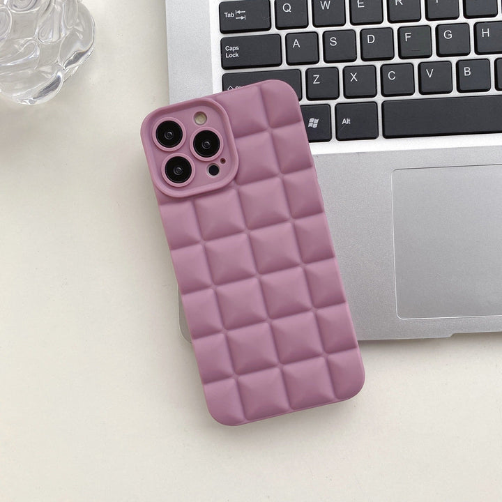 3D Lattice Suitable Apple iPhone Phone Case 14max Angel Eyes 12pro Transparent TPU13/XR Soft Case - CrozsiPhone Case
