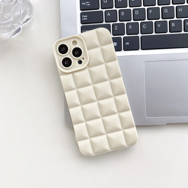 3D Lattice Suitable Apple iPhone Phone Case 14max Angel Eyes 12pro Transparent TPU13/XR Soft Case - CrozsiPhone Case