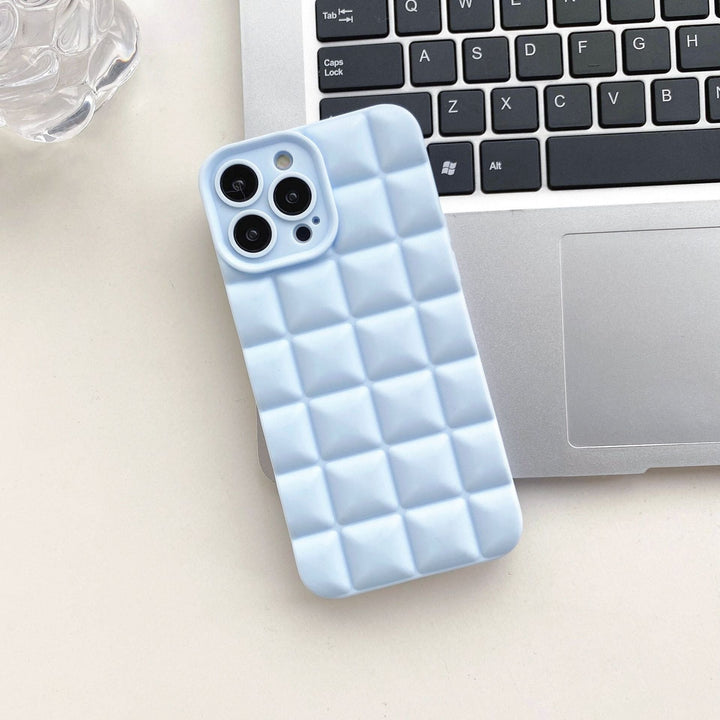 3D Lattice Suitable Apple iPhone Phone Case 14max Angel Eyes 12pro Transparent TPU13/XR Soft Case - CrozsiPhone Case