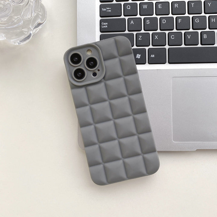 3D Lattice Suitable Apple iPhone Phone Case 14max Angel Eyes 12pro Transparent TPU13/XR Soft Case - CrozsiPhone Case