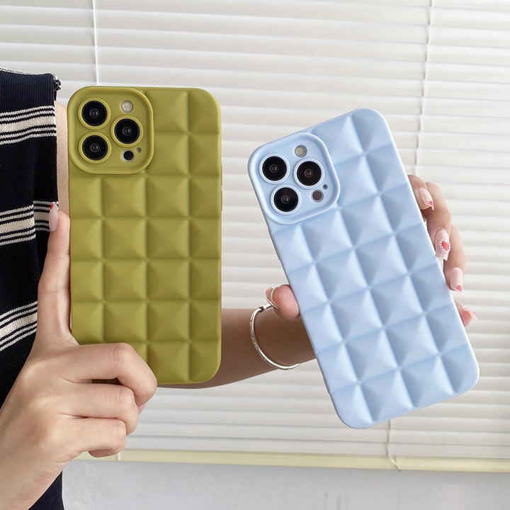 3D Lattice Suitable Apple iPhone Phone Case 14max Angel Eyes 12pro Transparent TPU13/XR Soft Case - CrozsiPhone Case
