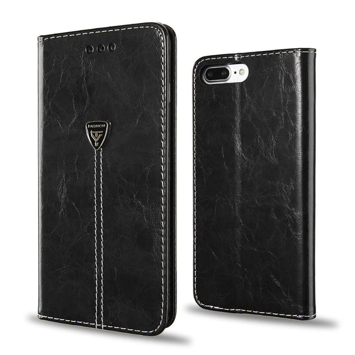 Flip Leather Phone Case Wallet Card Slots Cases Cover For iPhone - CrozsiPhone Case