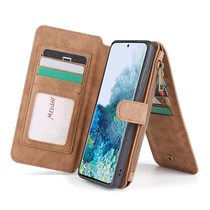 Samsung Galaxy S20plus Wallet Mobile Phone Case Suitable For Note20ultra Multi - Function Card Leather Case S22+ - CrozsiPhone Case