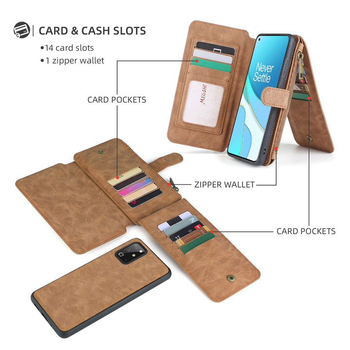 Samsung Galaxy S20plus Wallet Mobile Phone Case Suitable For Note20ultra Multi - Function Card Leather Case S22+ - CrozsiPhone Case