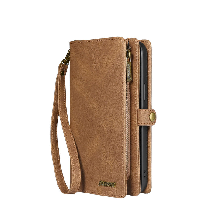 Suitable For iPhone 12 Wallet Mobile Phone Leather Case iPhone 13Promax Card Mobile Phone Case Multi - Functional Protective Cover - CrozsiPhone Case