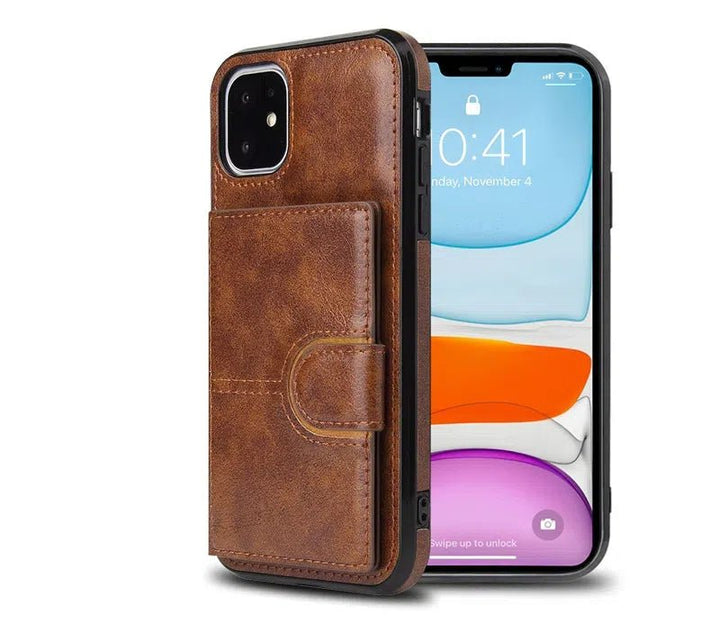 Suitable for iPhone 13 wallet phone case, iPhone 13 Promax card insertion leather case, Apple 11 anti drop phone case - CrozsiPhone Case