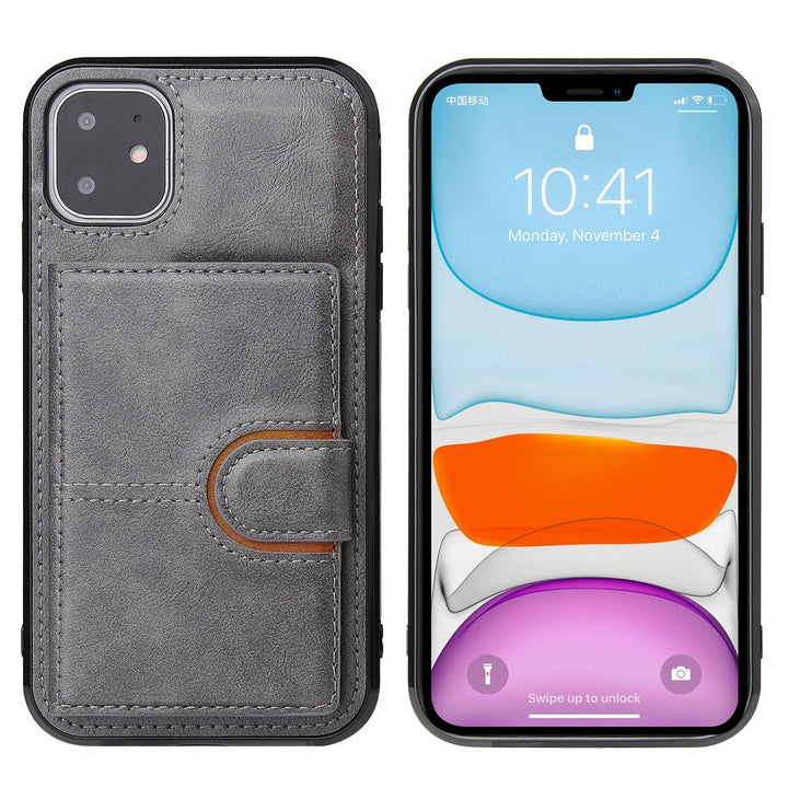 Suitable for iPhone 13 wallet phone case, iPhone 13 Promax card insertion leather case, Apple 11 anti drop phone case - CrozsiPhone Case