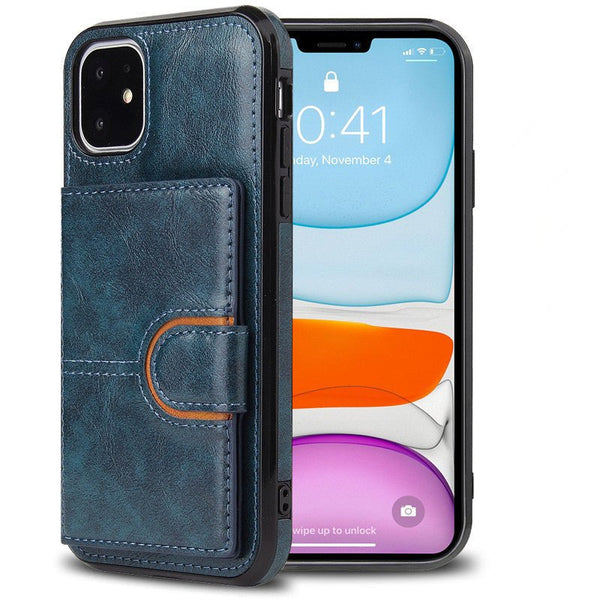 Suitable for iPhone 13 wallet phone case, iPhone 13 Promax card insertion leather case, Apple 11 anti drop phone case - CrozsiPhone Case