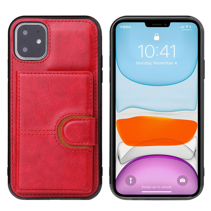 Suitable for iPhone 13 wallet phone case, iPhone 13 Promax card insertion leather case, Apple 11 anti drop phone case - CrozsiPhone Case