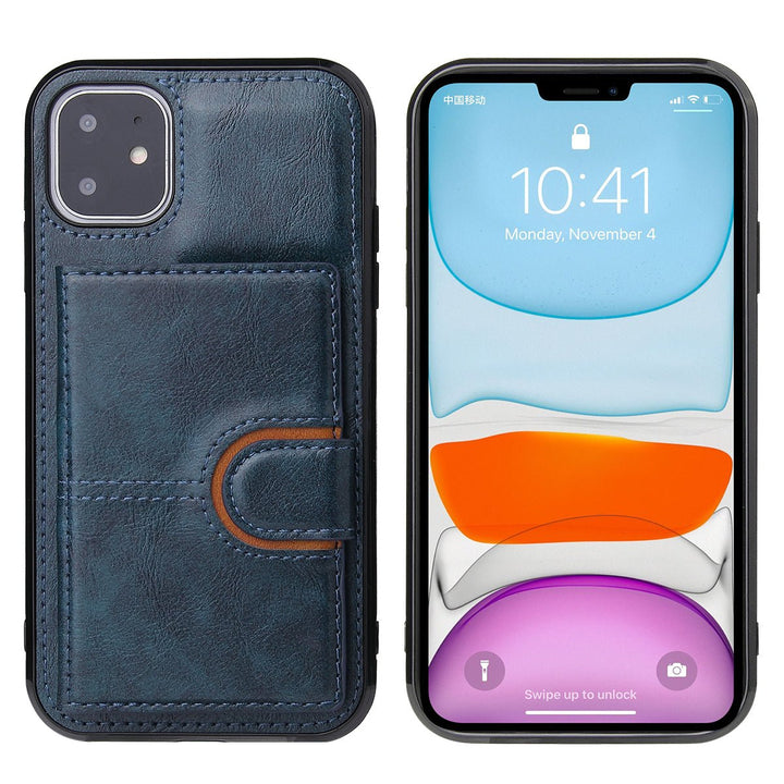 Suitable for iPhone 13 wallet phone case, iPhone 13 Promax card insertion leather case, Apple 11 anti drop phone case - CrozsiPhone Case