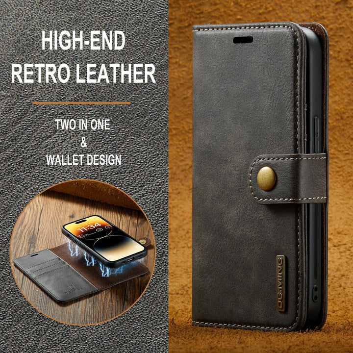 Suitable for iPhone 14 Pro Max Magnet Split Phone Leather Case iPhone 13 Pro Max Protective Case - CrozsiPhone Case