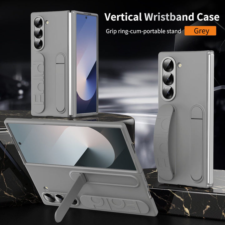 Suitable for Samsung zfold 6 phone case FOLD5 folding official vertical wristband case film integrated anti fall protective case - CrozsiPhone Case