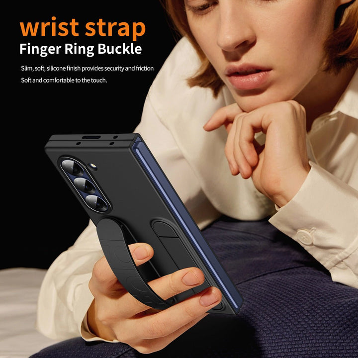 Suitable for Samsung zfold 6 phone case FOLD5 folding official vertical wristband case film integrated anti fall protective case - CrozsiPhone Case
