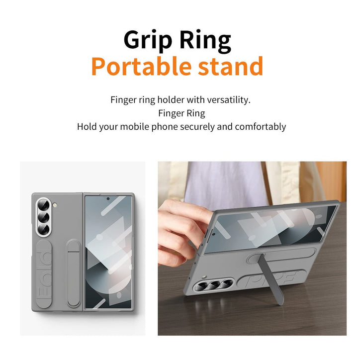 Suitable for Samsung zfold 6 phone case FOLD5 folding official vertical wristband case film integrated anti fall protective case - CrozsiPhone Case