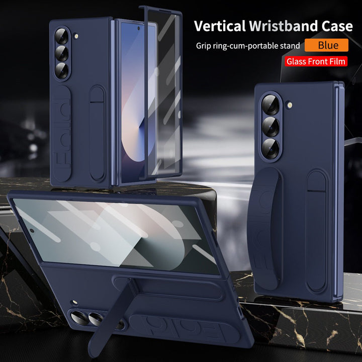 Suitable for Samsung zfold 6 phone case FOLD5 folding official vertical wristband case film integrated anti fall protective case - CrozsiPhone Case