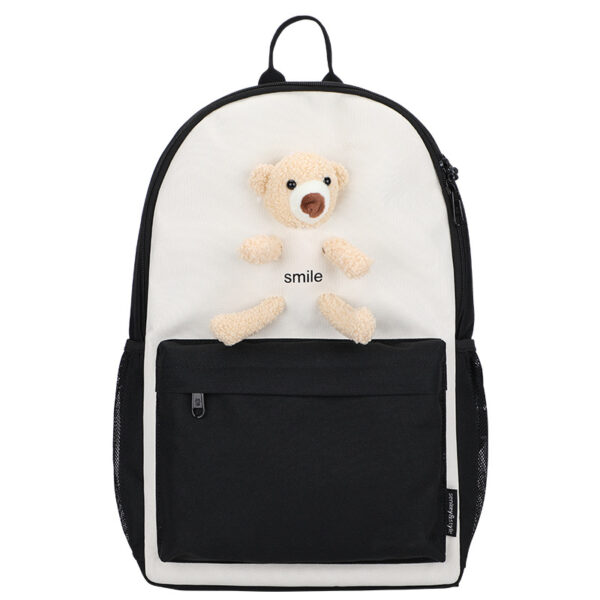 Bear cute cartoon backpack Oxford cloth small fresh backpack student girl schoolbag