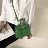 Size Solid Color PU Kelly Bag Candy Color Handbag Cross Shoulder Fashion Model Bag