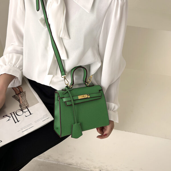 Size Solid Color PU Kelly Bag Candy Color Handbag Cross Shoulder Fashion Model Bag