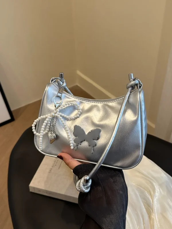 Butterfly PU Leather Shoulder Bag