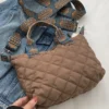 Bubble Textured Printed Strap Handbag