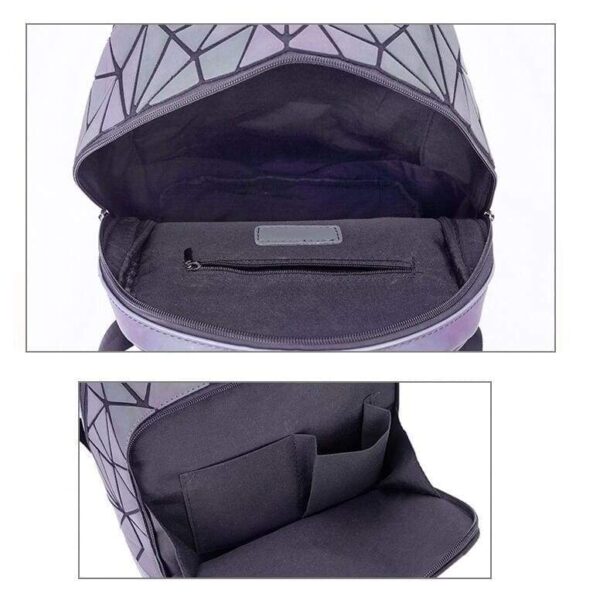 Hype Geometric Prism Luminous Backpack Larger Size ( Fits Standard 11 x 11.5 Binder )