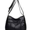 PU Leather Adjustable Strap Shoulder Bag