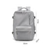 Waterproof 18 Inch Laptop Backpacks School Bags with usb Dily Life Vintage Unisex Leather Student Backpack for Men