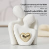 Creative couple figure decoration Newlywed home decoration Lover sculpture decoration figure desktop living room bookshelf decor