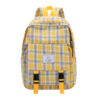 Plaid schoolbag casual girl Harajuku literary style campus backpack high school junior high school student backpack