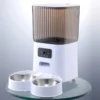 5L Double Bowls Smart Automatic Cat Feeder With Camera Cat Dry Food Video Dispenser Pet Smart Voice Recorder Auto Feeder For Dog