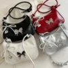 Butterfly PU Leather Shoulder Bag