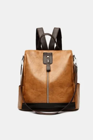 543859187 PU Leather Backpack Bag
