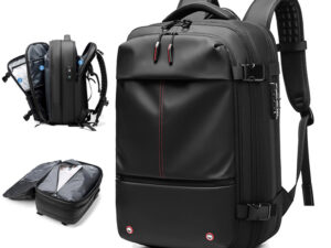 Expandable Waterproof Travel Backpacks Men Business Laptop Backpack With Valve Vacuum Compression Backpack