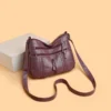 PU Leather Adjustable Strap Shoulder Bag