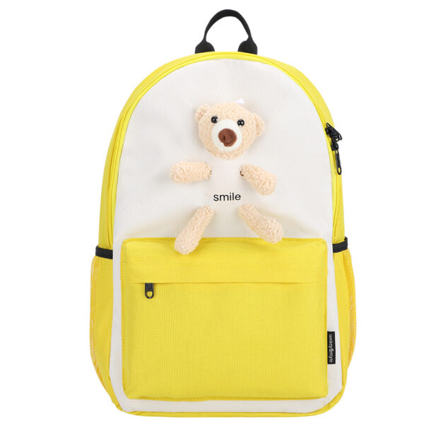 Bear cute cartoon backpack Oxford cloth small fresh backpack student girl schoolbag