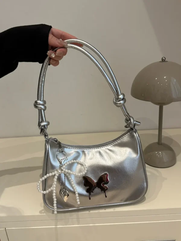 Butterfly PU Leather Shoulder Bag
