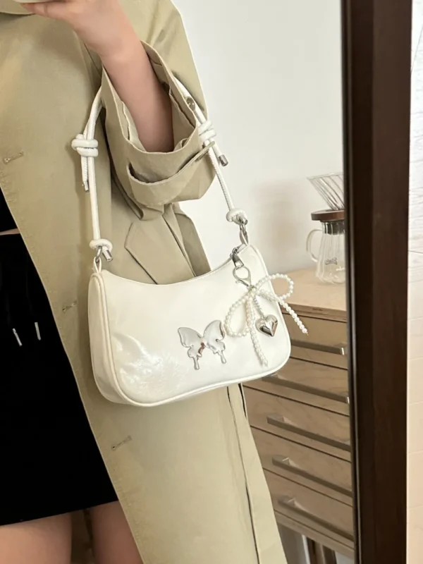 Butterfly PU Leather Shoulder Bag