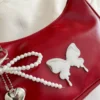 Butterfly PU Leather Shoulder Bag
