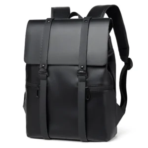 552159120 PU Leather Adjustable Strap Backpack Bag